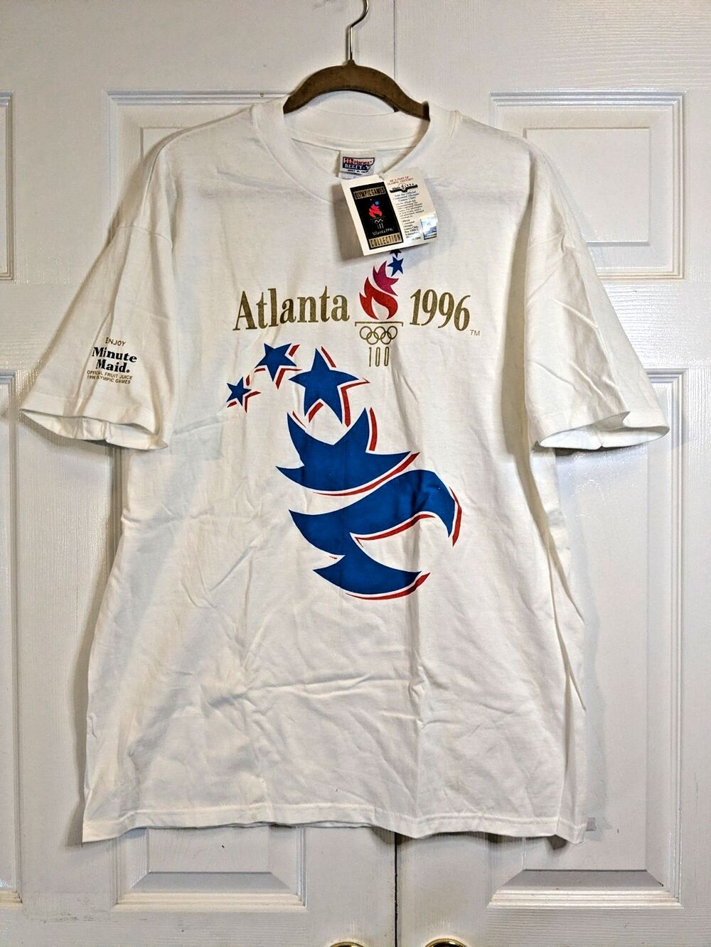 Vintage 1996 Atlanta Olympic Games T-Shirt XL Minute Maid Single Stitch NWT
